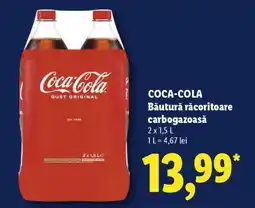 Lidl COCA-COLA Băutură răcoritoare carbogazoasă Ofertă