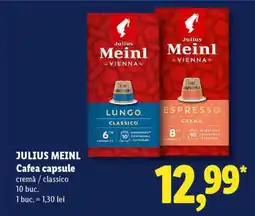 Lidl JULIUS MEINL Cafea Capsule Ofertă