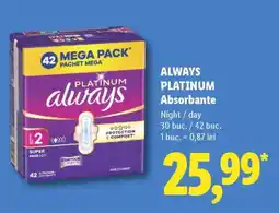 Lidl ALWAYS PLATINUM Absorbante Ofertă