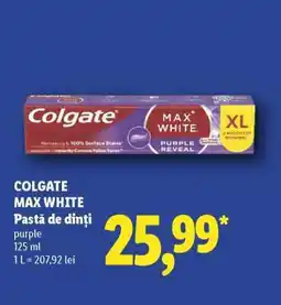Lidl COLGATE MAX WHITE Ofertă