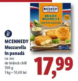 Lidl Mcennedy Mozzarella în panadă Ofertă