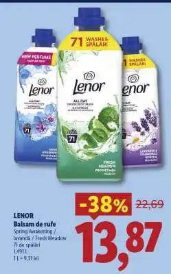 Lidl Lenor Balsam de rufe Ofertă