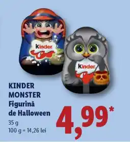 Lidl KINDER MONSTER Figurina de Halloween Ofertă