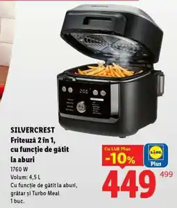Lidl SILVERCREST Friteuză 2 în 1, cu funcție de gătit la aburi Ofertă