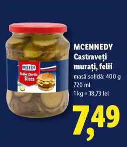 Lidl MCENNEDY Castraveți murați, felii Ofertă