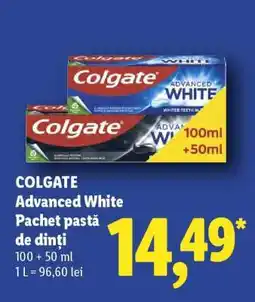 Lidl COLGATE Advanced White Pachet pastă de dinți Ofertă