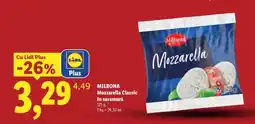 Lidl MILBONA Mozzarella Classic în saramură Ofertă