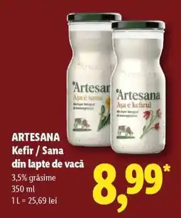 Lidl ARTESANA Kefir / Sana din lapte de vacă Ofertă