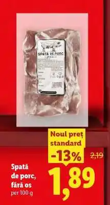 Lidl Spată de porc fără os Ofertă