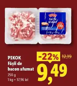 Lidl PIKOK Fâșii de bacon afumat Ofertă