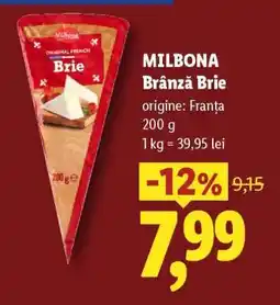 Lidl MILBONA Brânză Brie Ofertă