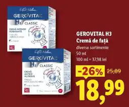 Lidl GEROVITAL H3 Cremă de față Ofertă