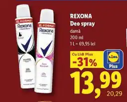 Lidl REXONA Deo spray Ofertă