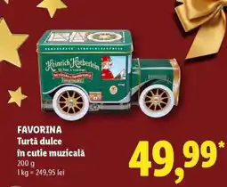 Lidl FAVORINA Turtă dulce în cutie muzicală Ofertă