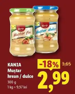 Lidl KANIA Muștar hrean / dulce Ofertă