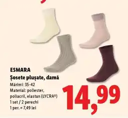 Lidl ESMARA Șosete plușate, damă Ofertă