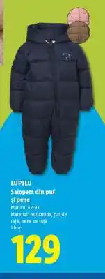 Lidl LUPILU Salopetă din puf și pene Ofertă