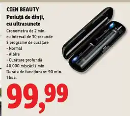 Lidl CIEN BEAUTY Periuță de dinți, cu ultrasunete Ofertă