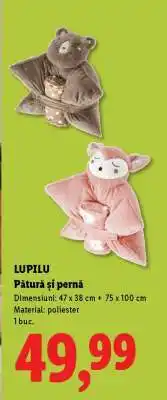 Lidl LUPILU Pătură și pernă Ofertă