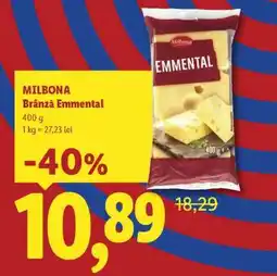 Lidl Milbona Brânză Emmental Ofertă