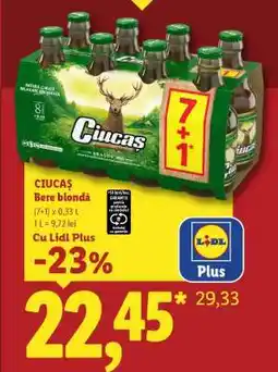 Lidl CIUCAŞ Bere blondă Ofertă
