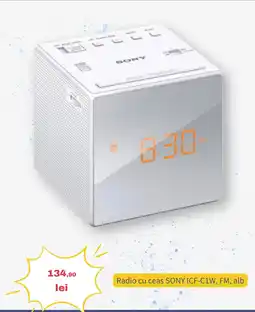 Media Galaxy Sony radio cu ceas ICF-C1W Ofertă