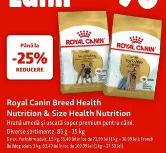 Royal Canin Breed Health Nutrition & Size Health Nutrition
