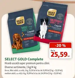 Fressnapf select gold complete Ofertă