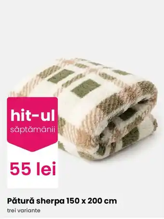 Pătură sherpa