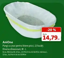 Fressnapf AniOne Pungi cu șnur pentru litiere pisici Ofertă