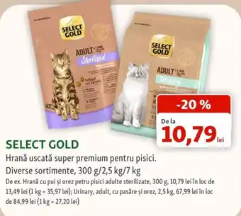 Select Gold Hrană uscată super premium pentru pisici