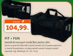 Fressnapf Fit + Fun Geantă de transport model Ben pentru câini Ofertă