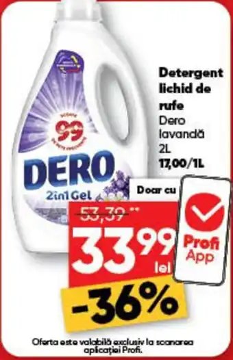 Dero detergent lichid de rufe lavanda