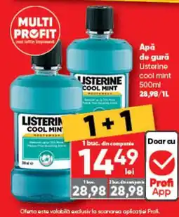 PROFI Listerine apă de gură cool mint Ofertă