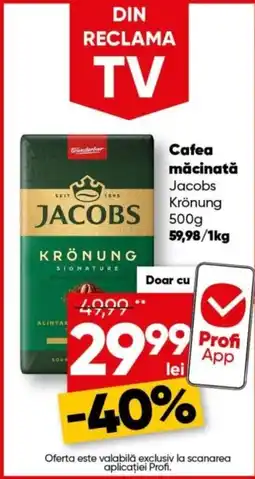 PROFI Cafea măcinată Jacobs Krönung Ofertă
