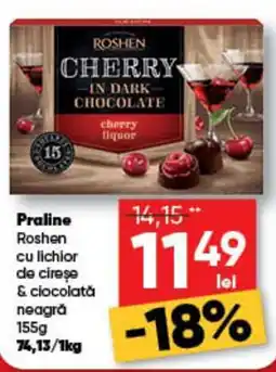 PROFI Roshen praline cu lichior de cireșe & ciocolată neagră Ofertă