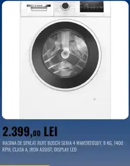 Flanco Masina de spalat rufe Bosch seria 4 WAN2826SBY Ofertă