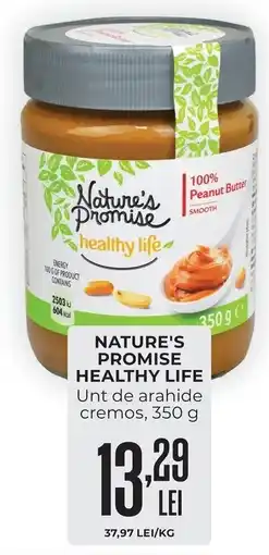 Mega Image Nature's Promise healthy life Unt de arahide cremos Ofertă