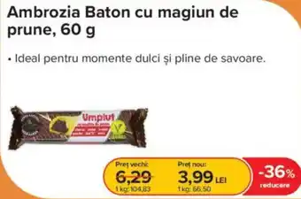 Ambrozia Baton cu magiun de prune