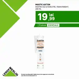 Leroy Merlin Axton mastic pentru uși și ferestre, transparent Ofertă