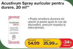 Dr.Max Acustivum Spray auricular pentru durere Ofertă