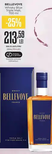 Mega Image Bellevoye whisky blue triple malt Ofertă