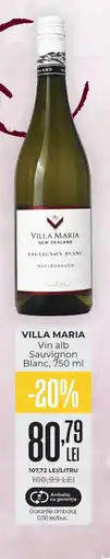 Mega Image Villa Maria vin alb sauvignon blanc Ofertă