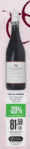 Mega Image Villa Maria Vin rosu sec Pinot Noir Ofertă