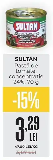 Mega Image Sultan pastă de tomate Ofertă