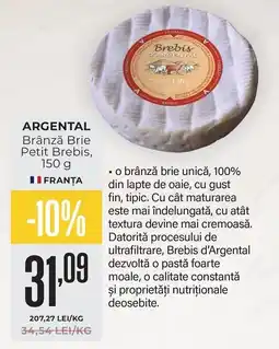 Mega Image Argental brânză brie petit brebis Ofertă