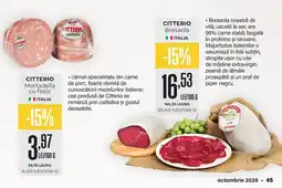 Mega Image Citterio Bresaola Ofertă