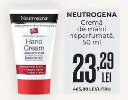 Mega Image Neutrogena cremă de mâini neparfumată Ofertă