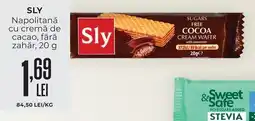 Mega Image Sly Napolitană cu cremă de cacao, fără zahăr Ofertă
