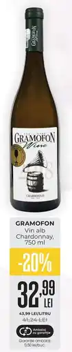 Mega Image Gramofon vin alb chardonnay Ofertă